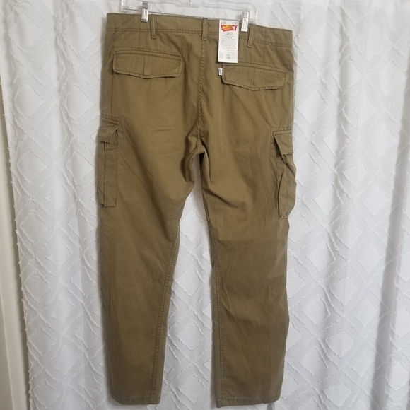Levis WHITE TAB Cargo Pants 36x32 Light Brown khaki RARE Vintage NWT - Picture 6 of 16